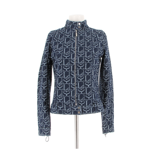 Veste en denim monogrammé
