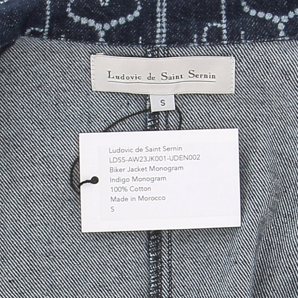 Veste en denim monogrammé