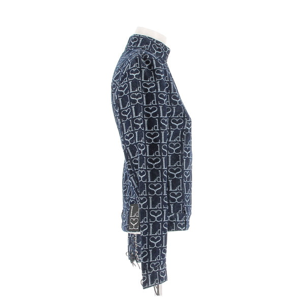 Veste en denim monogrammé