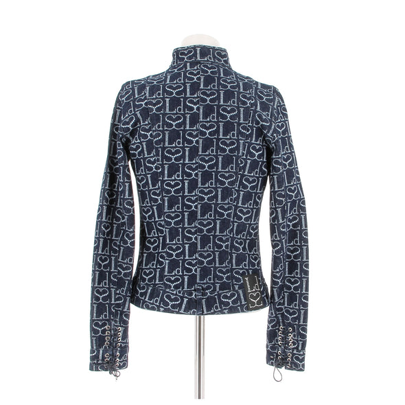 Veste en denim monogrammé