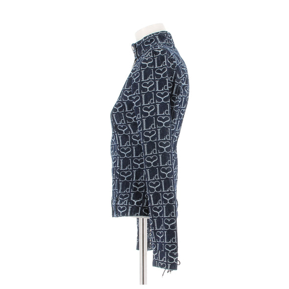 Veste en denim monogrammé