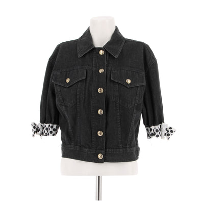 Veste en denim noire