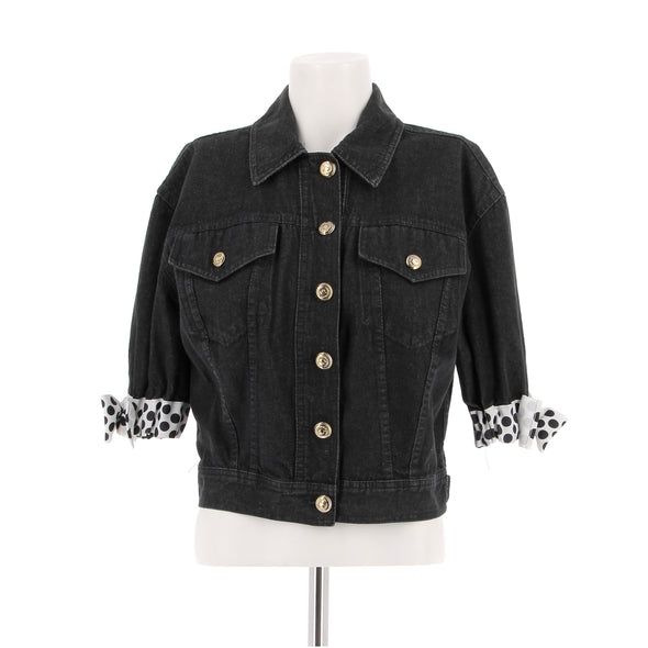 Veste en denim noire