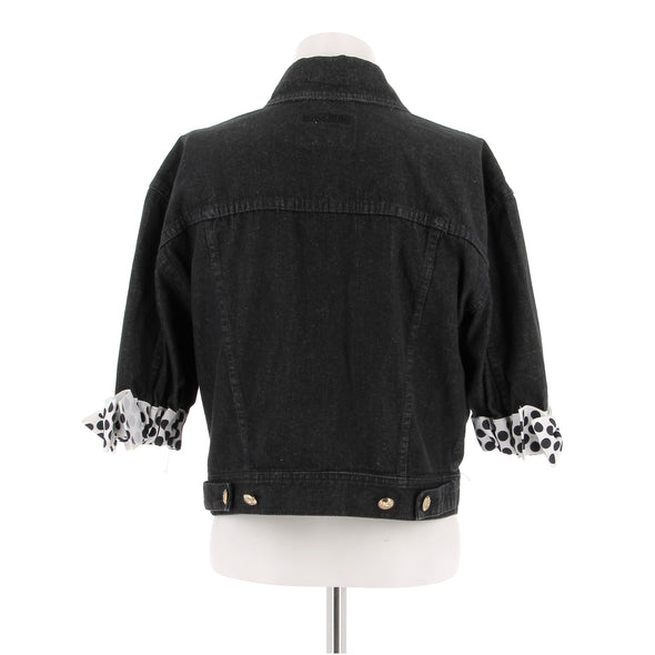 Veste en denim noire