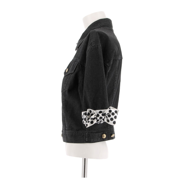 Veste en denim noire