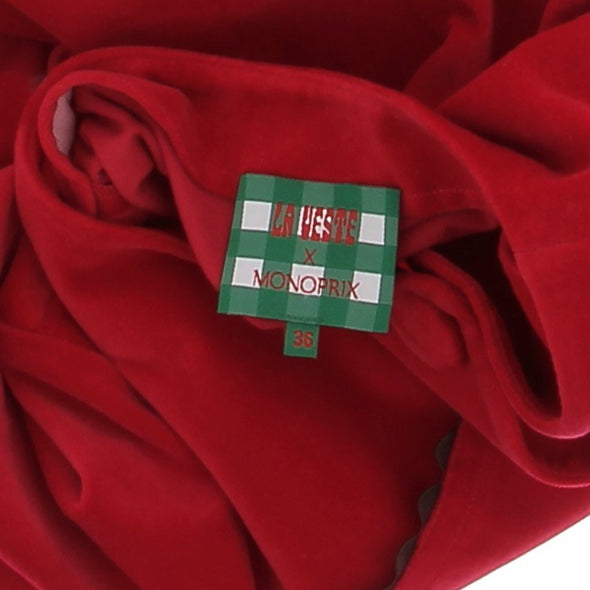 Veste en velours rouge