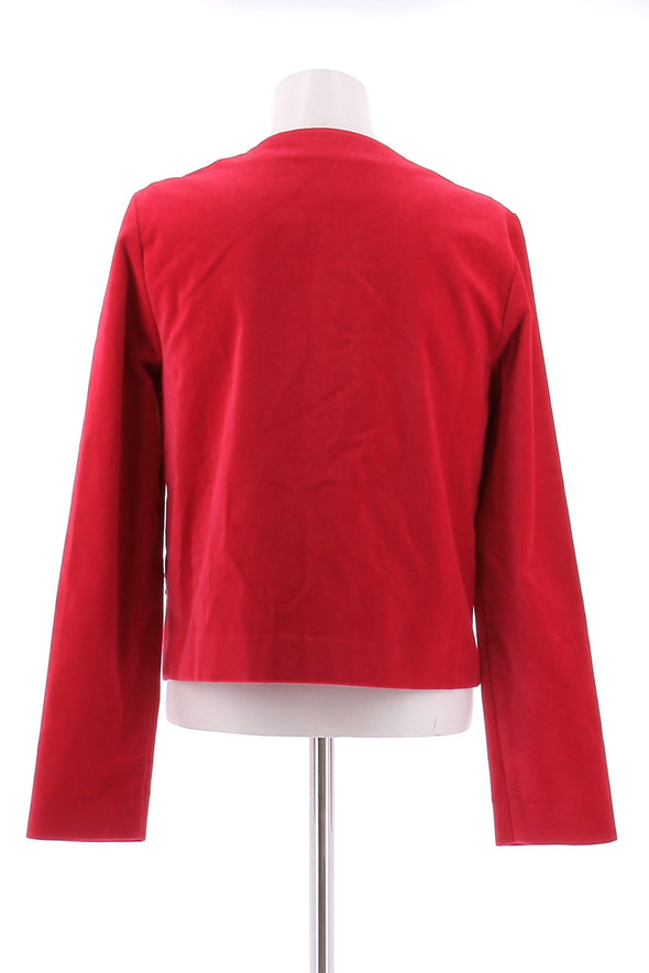 Veste en velours rouge