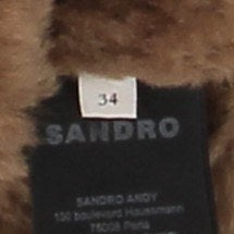 Veste en peau retournée