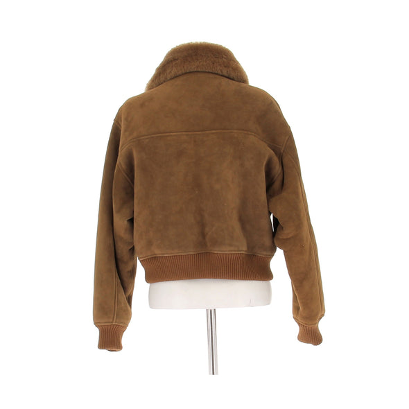 Veste en peau retournée