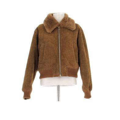 Veste en peau retournée
