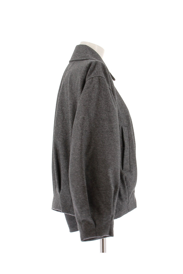 Veste en laine grise