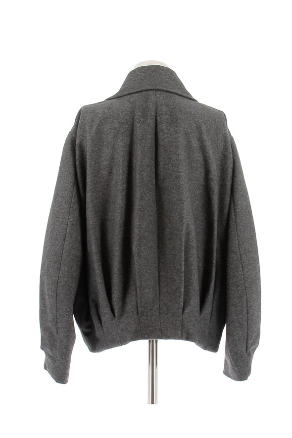 Veste en laine grise