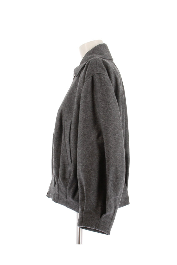 Veste en laine grise