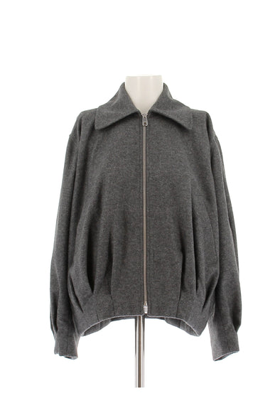 Veste en laine grise