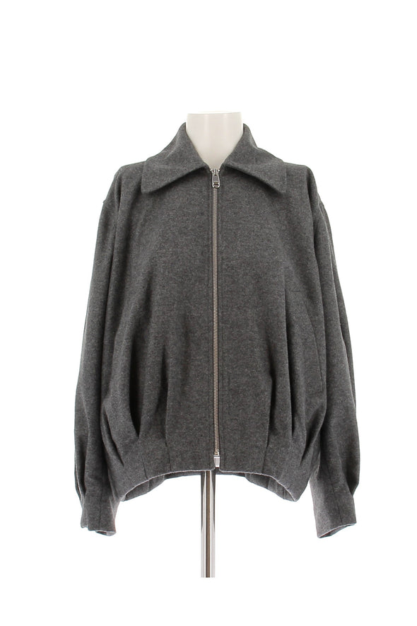 Veste en laine grise