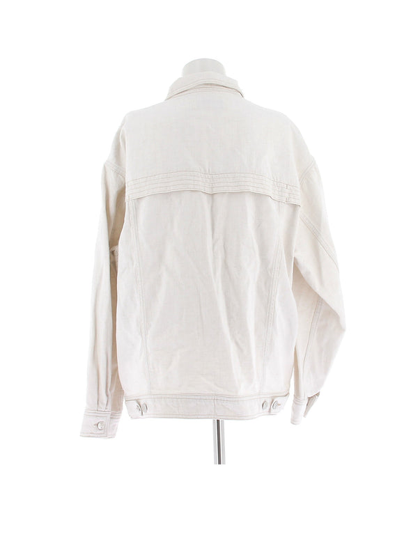 Veste en denim crème
