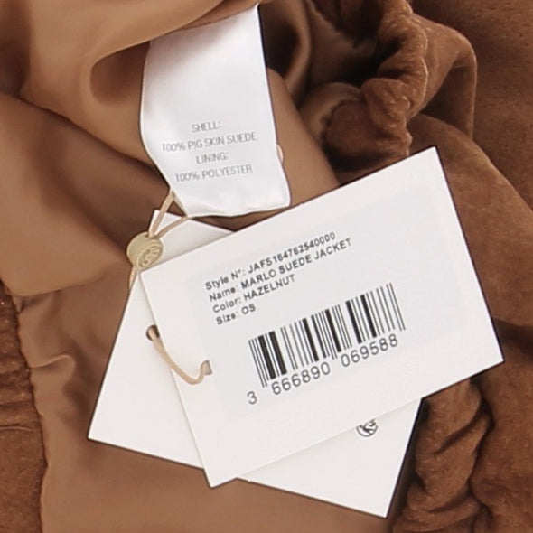 Veste en daim marron
