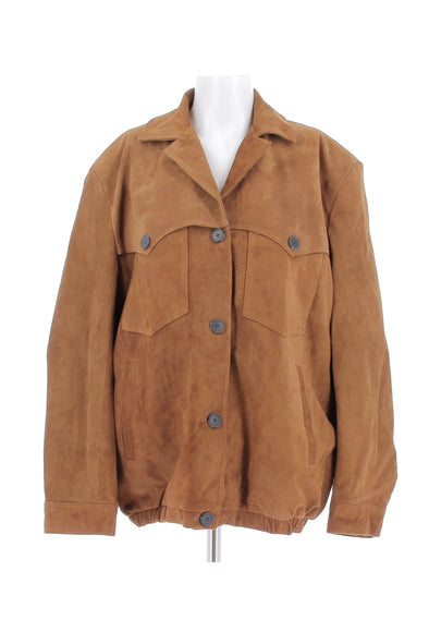 Veste en daim marron
