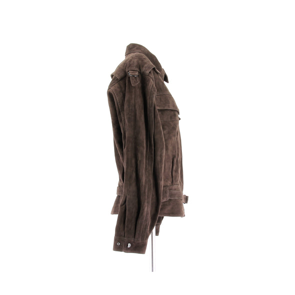 Veste en daim marron