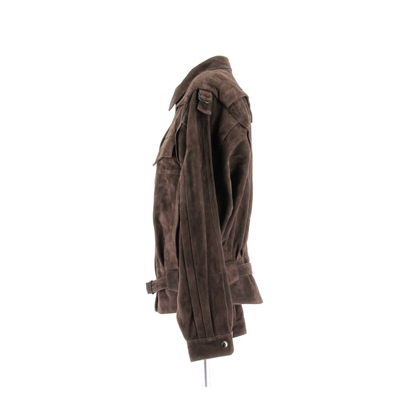 Veste en daim marron
