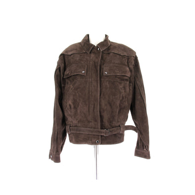 Veste en daim marron
