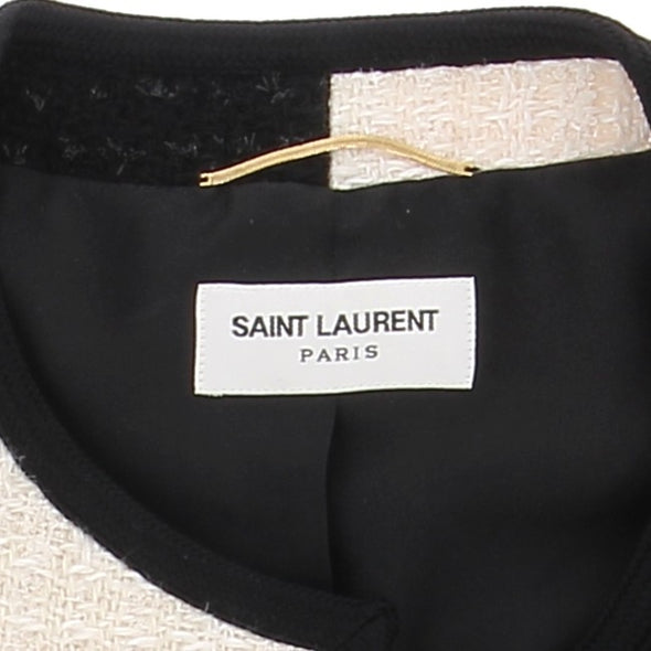 Veste en laine bicolore