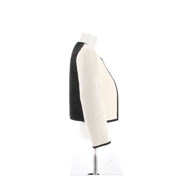 Veste en laine bicolore