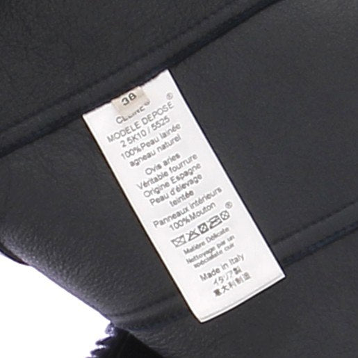 Veste en peau lainée