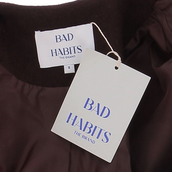 Veste en laine bordeaux