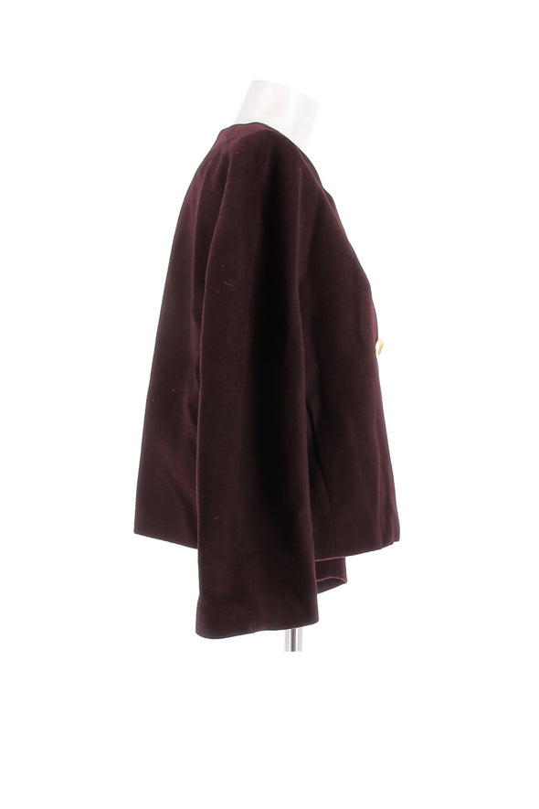 Veste en laine bordeaux
