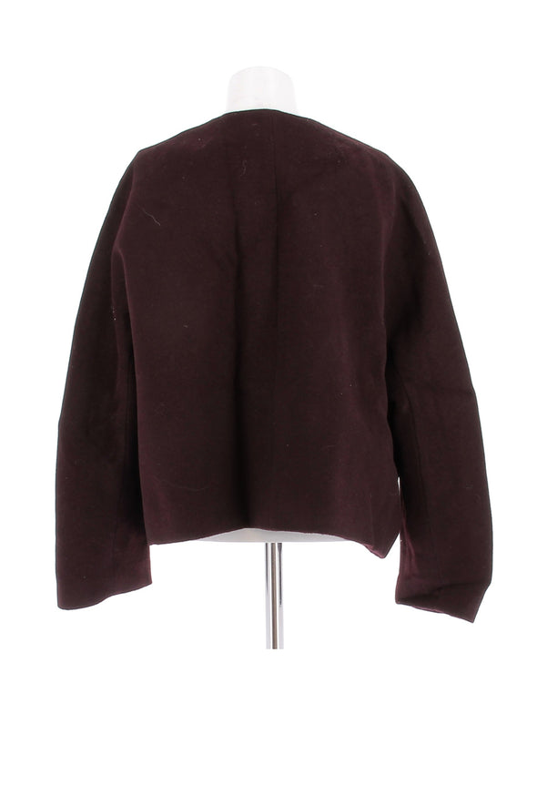 Veste en laine bordeaux