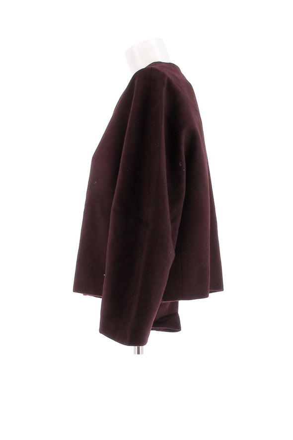 Veste en laine bordeaux