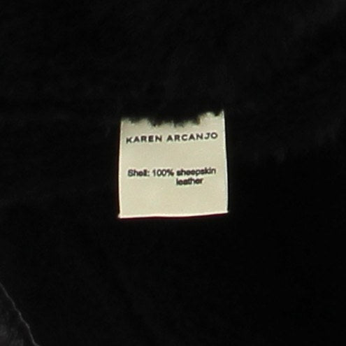 Veste en cuir et shearling