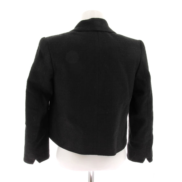 Blazer crop noir