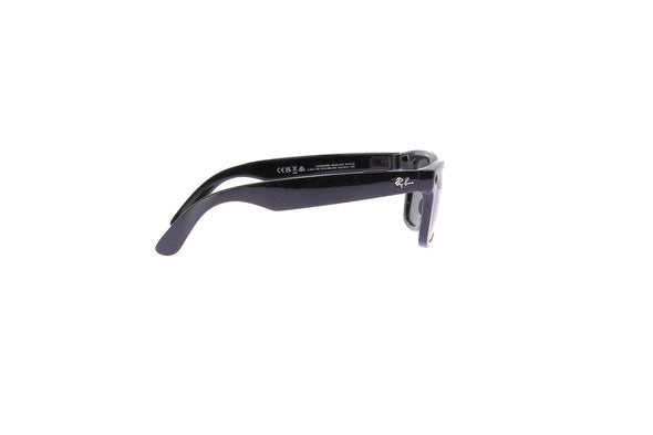 Lunettes de soleil noires "Meta Wayfarer"