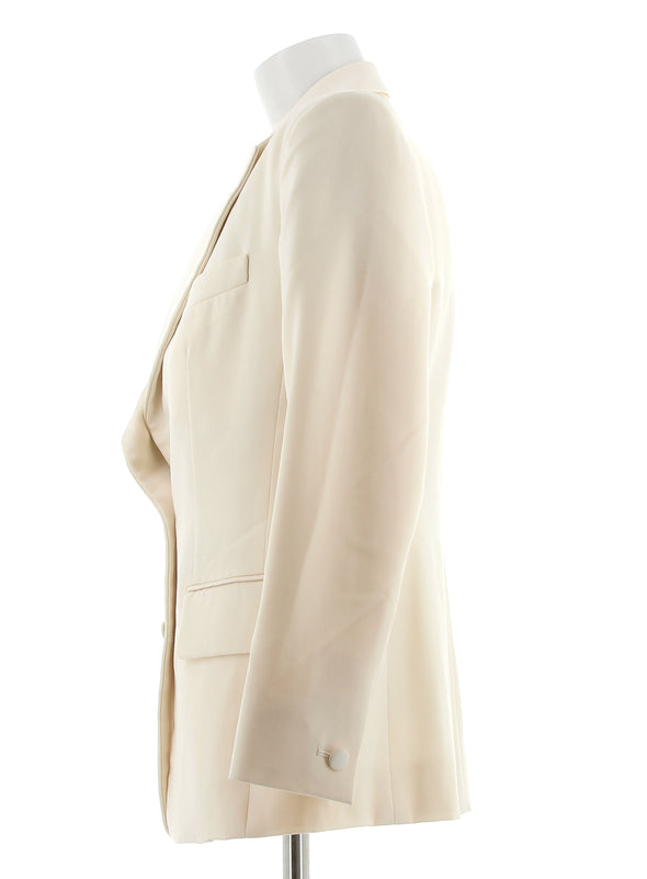 Blazer écru en laine