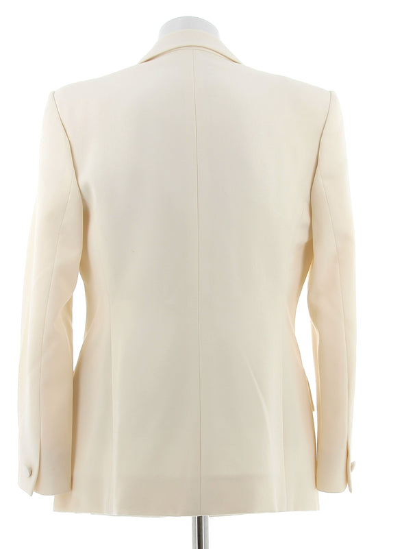 Blazer écru en laine