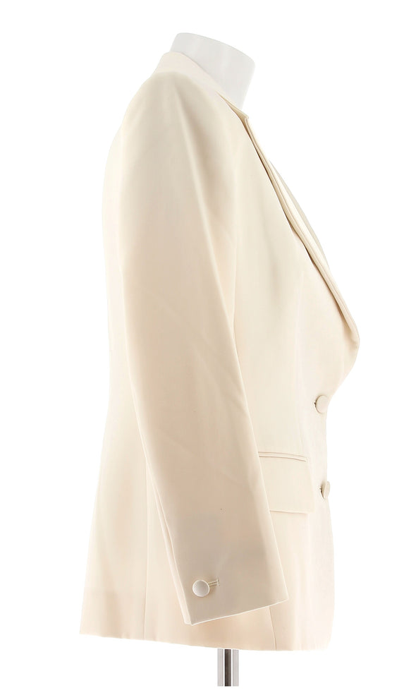 Blazer écru en laine