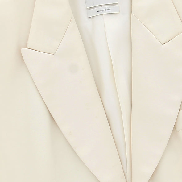 Blazer écru en laine