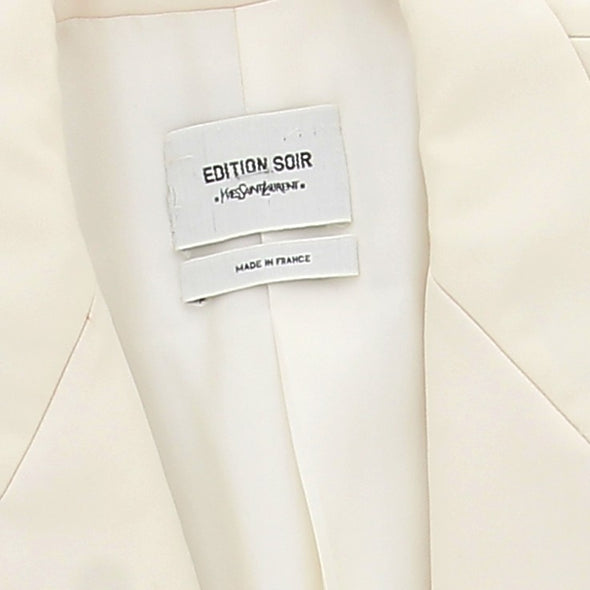 Blazer écru en laine