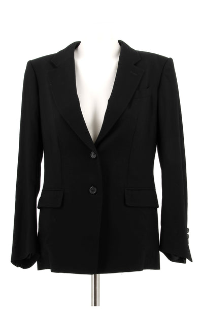 Blazer noir en cachemire