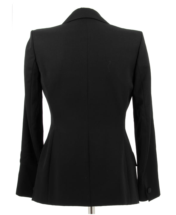 Blazer noir en laine