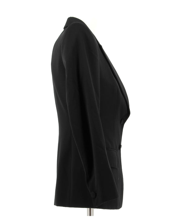 Blazer noir en laine