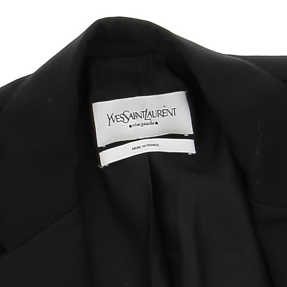 Blazer noir en laine