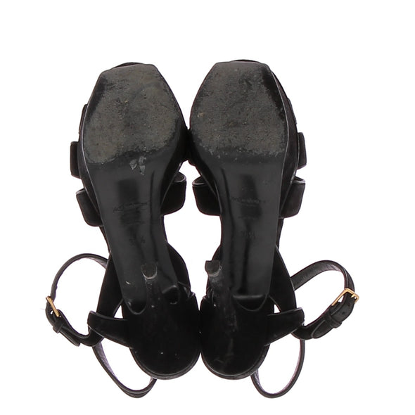 Sandales "Tribute 75 Kid Scamosciato Nero" à talons