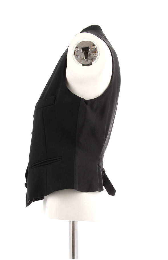 Veston noir en laine