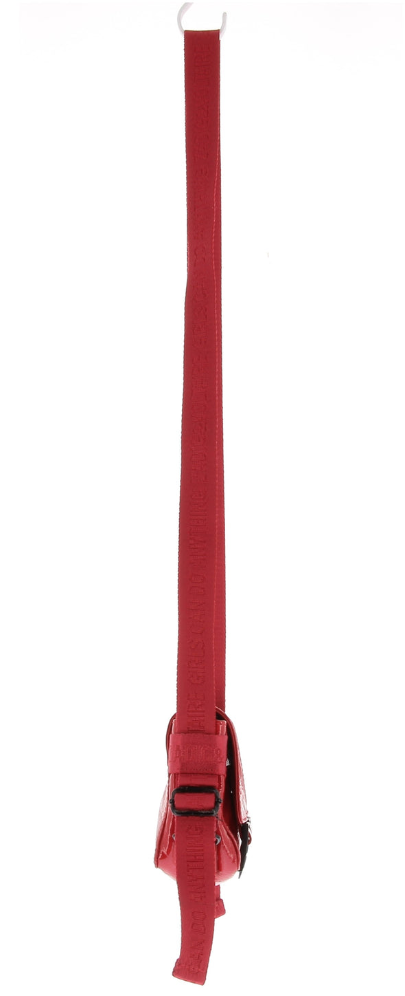 Mini sac en vinyl rouge