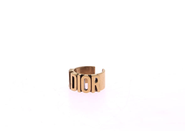 Bague dorée "J'Adior"