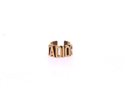 Bague dorée "J'Adior"