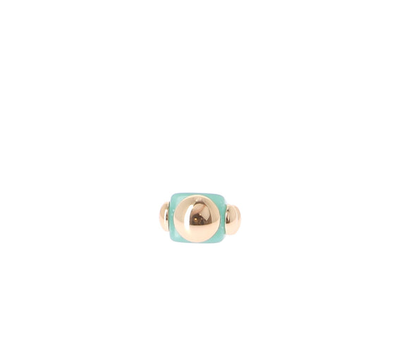 Bague carrée "Iconic Jade"